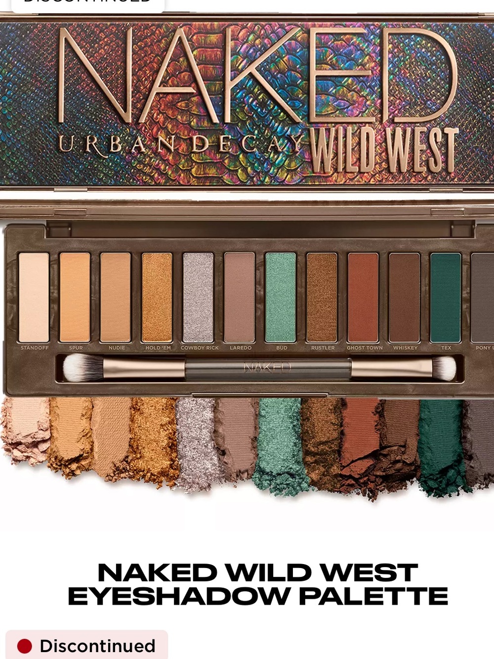 Urban Decay Naked Wild West Eyeshadow Palette - Earthy Green & Warm Neutrals
